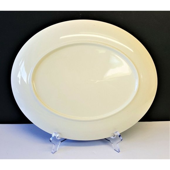 Taylor Smith & Taylor Oval Serving Platter Taylorstone Moderne 13.5" MCM VTG N4 - Picture 4 of 4